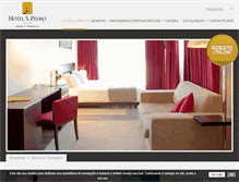 Tablet Screenshot of hotelspedro.com